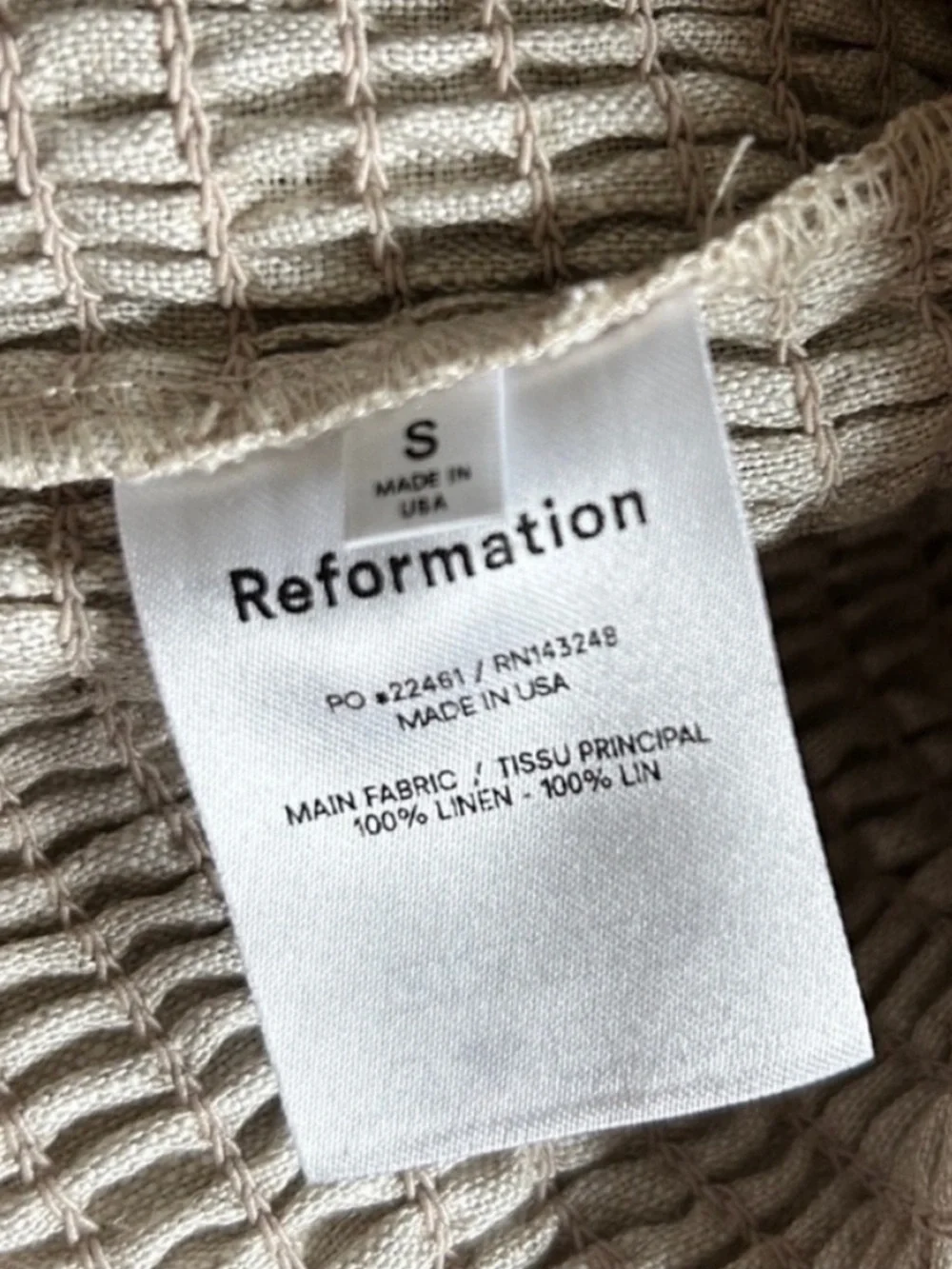 Reformation Mora Linen Top & Pants Set